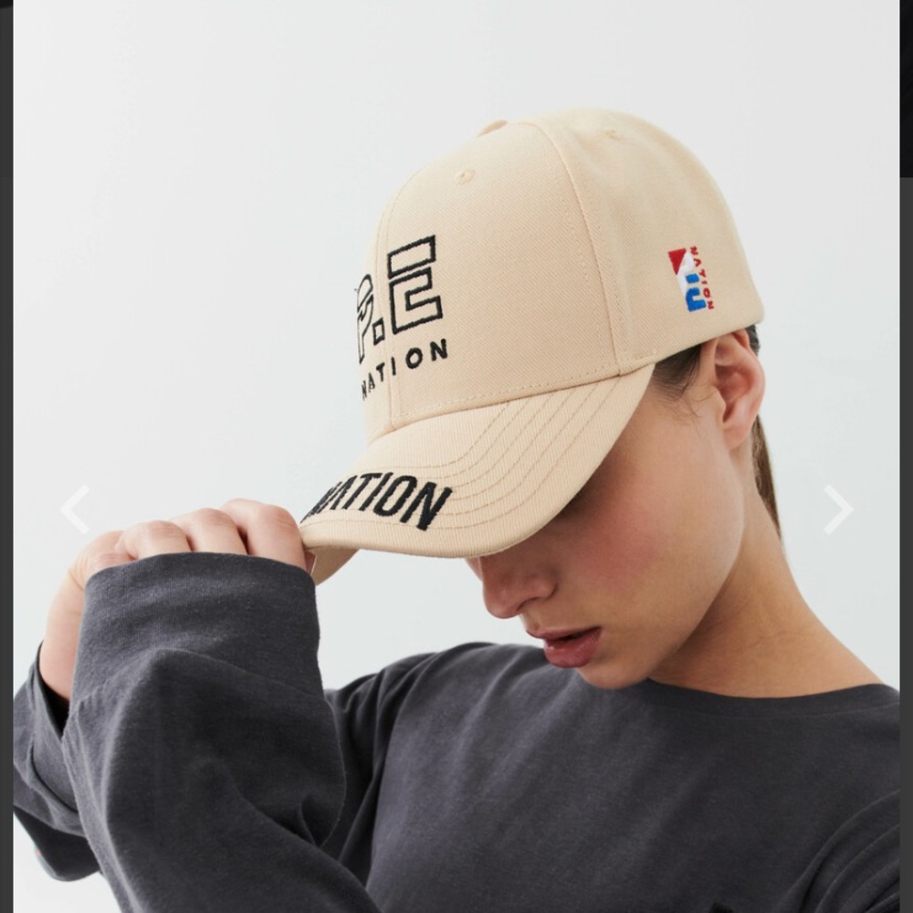 P.E Nation Courtside Cap In Natural Cream
